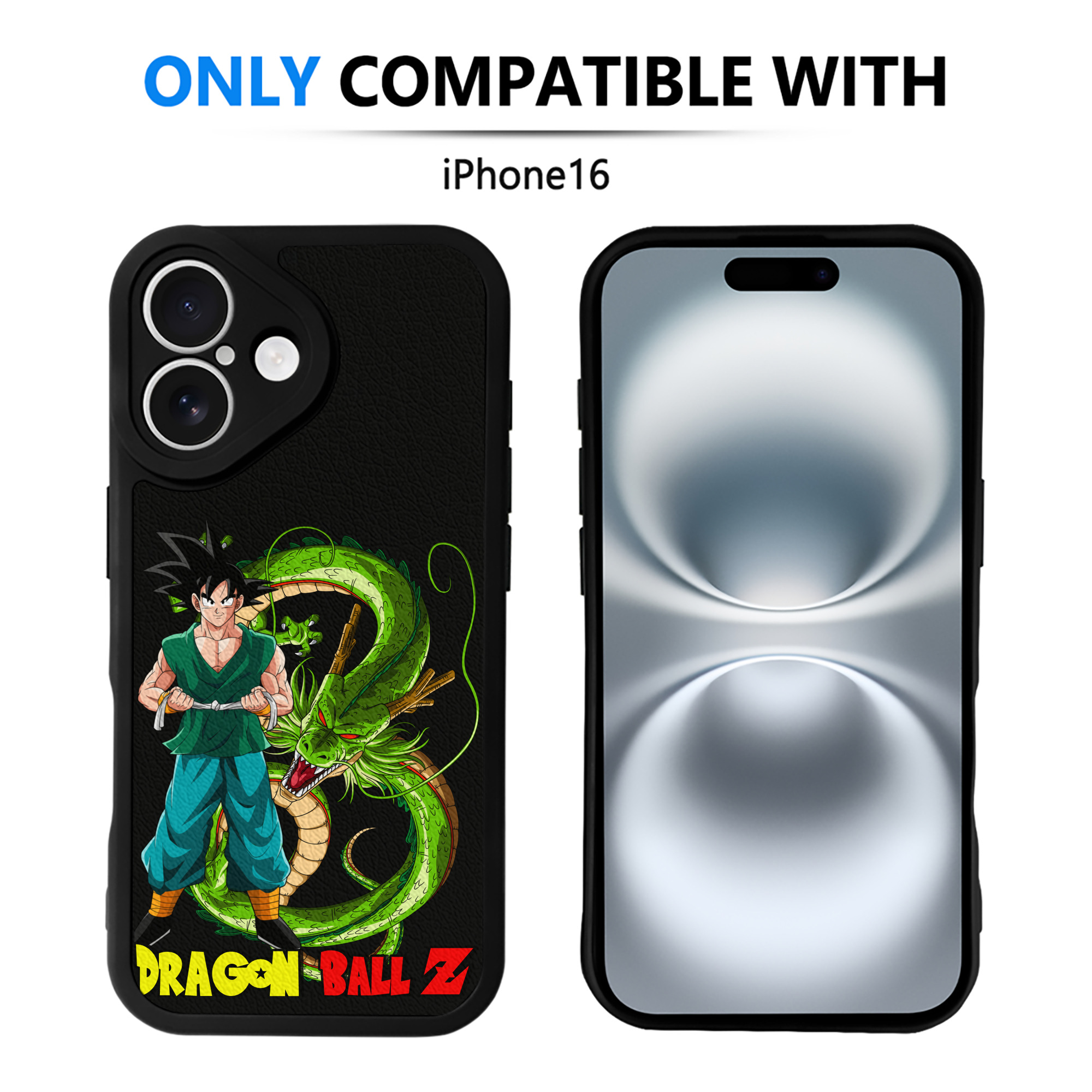 （画像用） ドラゴンボール 孫悟空（そん ごくう）Son Goku カカロット DRAGON BALL Kakarotto 【iPhone 16シリーズ対応】シリコンスマホケース（レザー調） 材質：シリコン